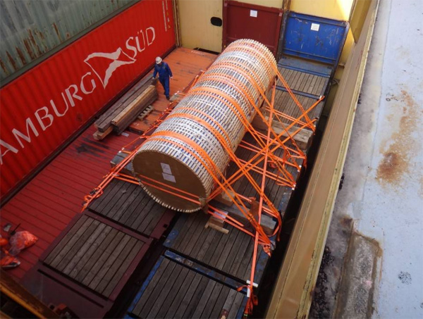 中钢设备有限公司运送转子至巴西